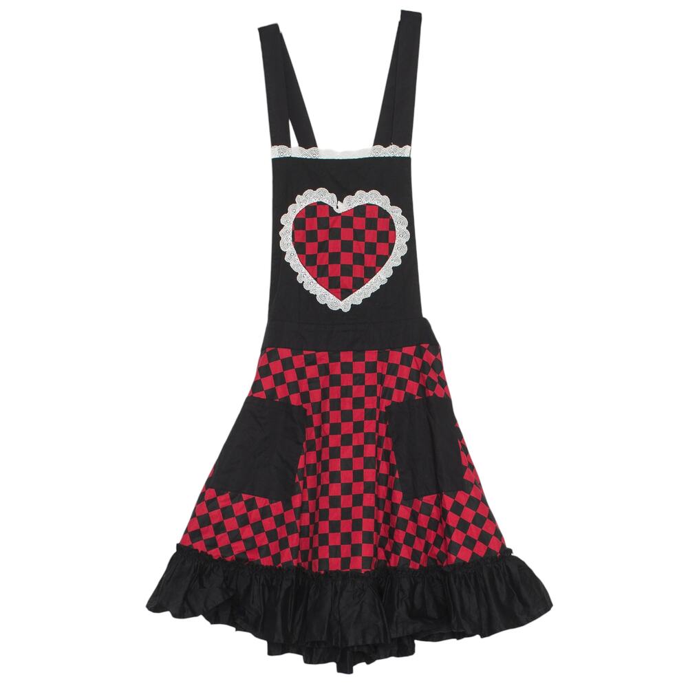 Hot Topic Skirtall Whimsigoth Coquette Y2K Retro Checkered Red Black Medium